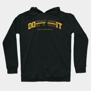 unstoppable series - yellow print Hoodie